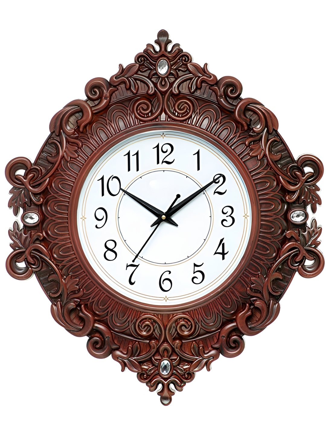 

Attractionz Brown & Beige Round Shaped Contemporary Analogue Wall Clock