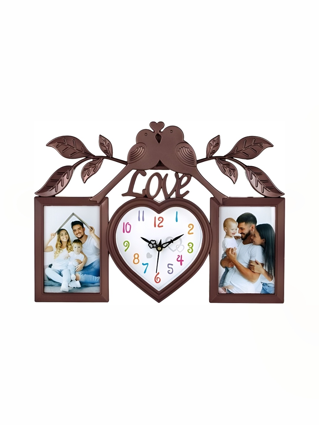 

Attractionz Brown & Beige Contemporary Analogue Bird Shaped Wall Clock