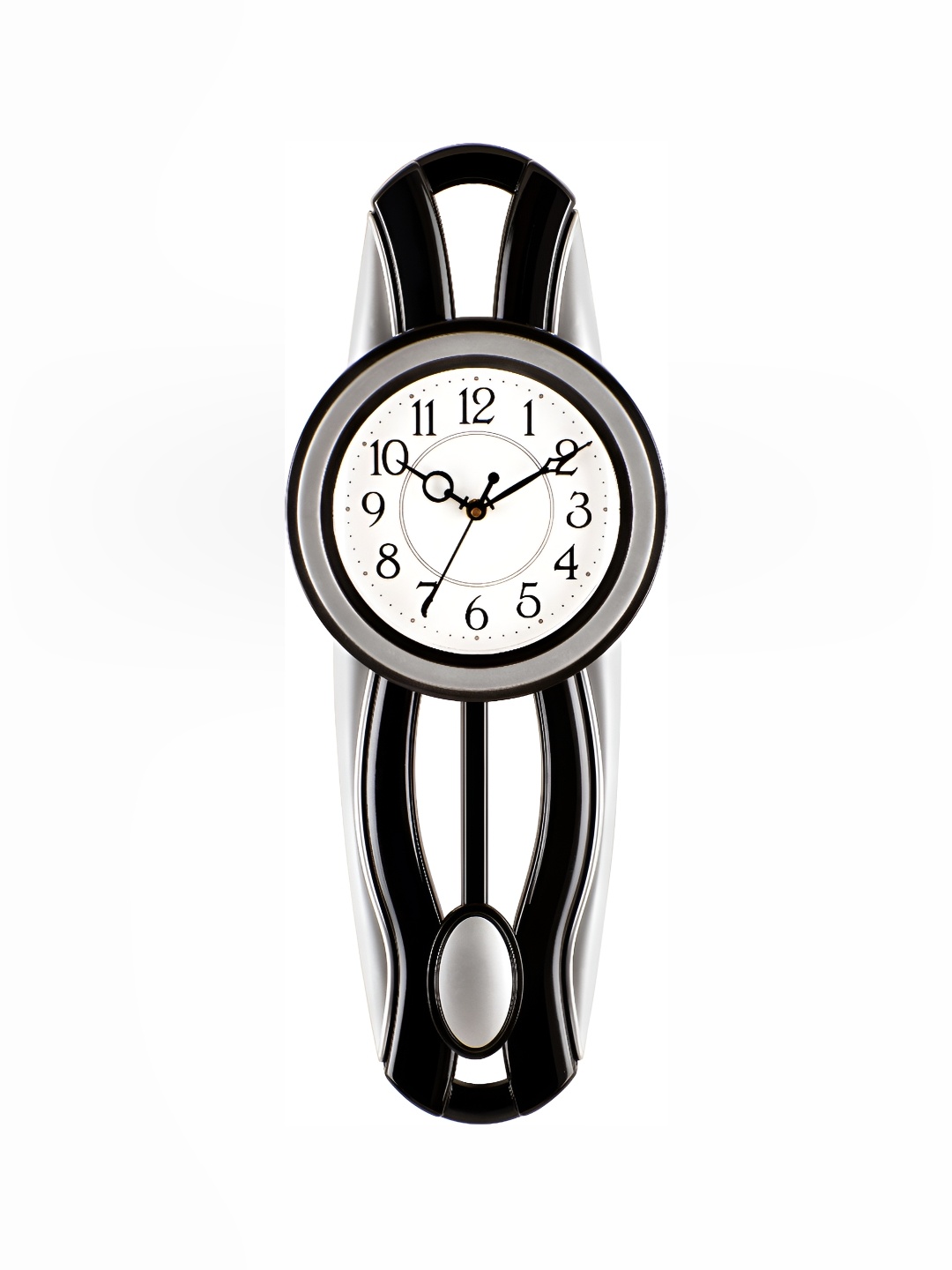 

Attractionz Silver-Toned Vintage Round Shaped Wall Clock