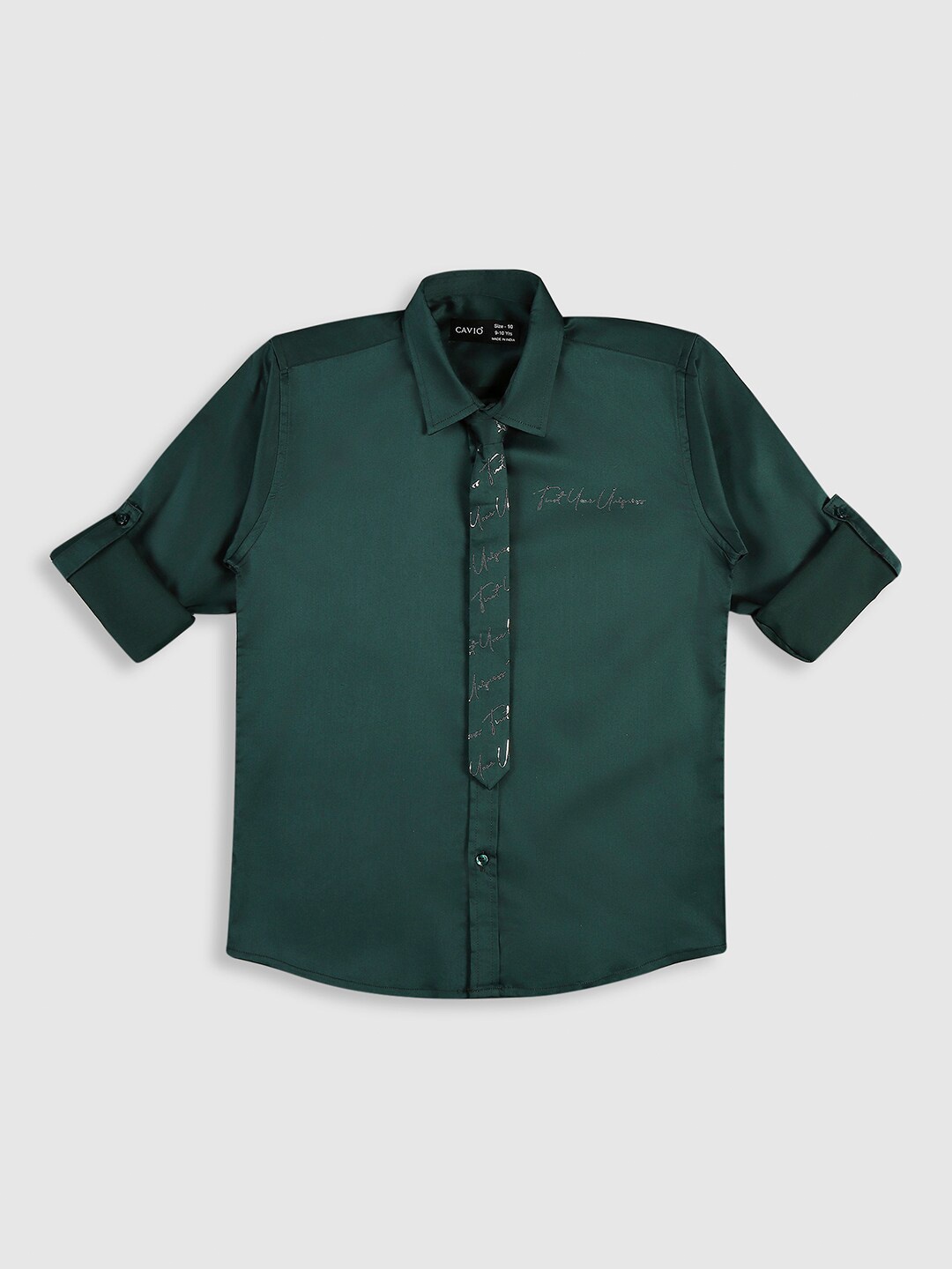 

CAVIO Boys Comfort Cotton Casual Shirt, Green