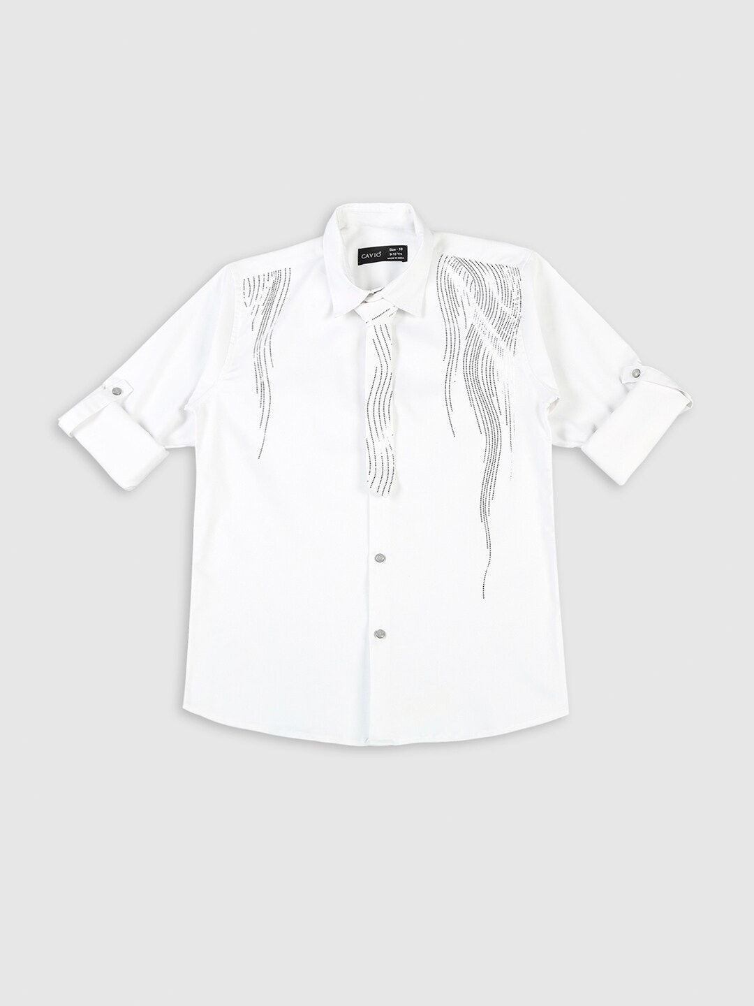 

CAVIO Boys Comfort Cotton Casual Shirt, White