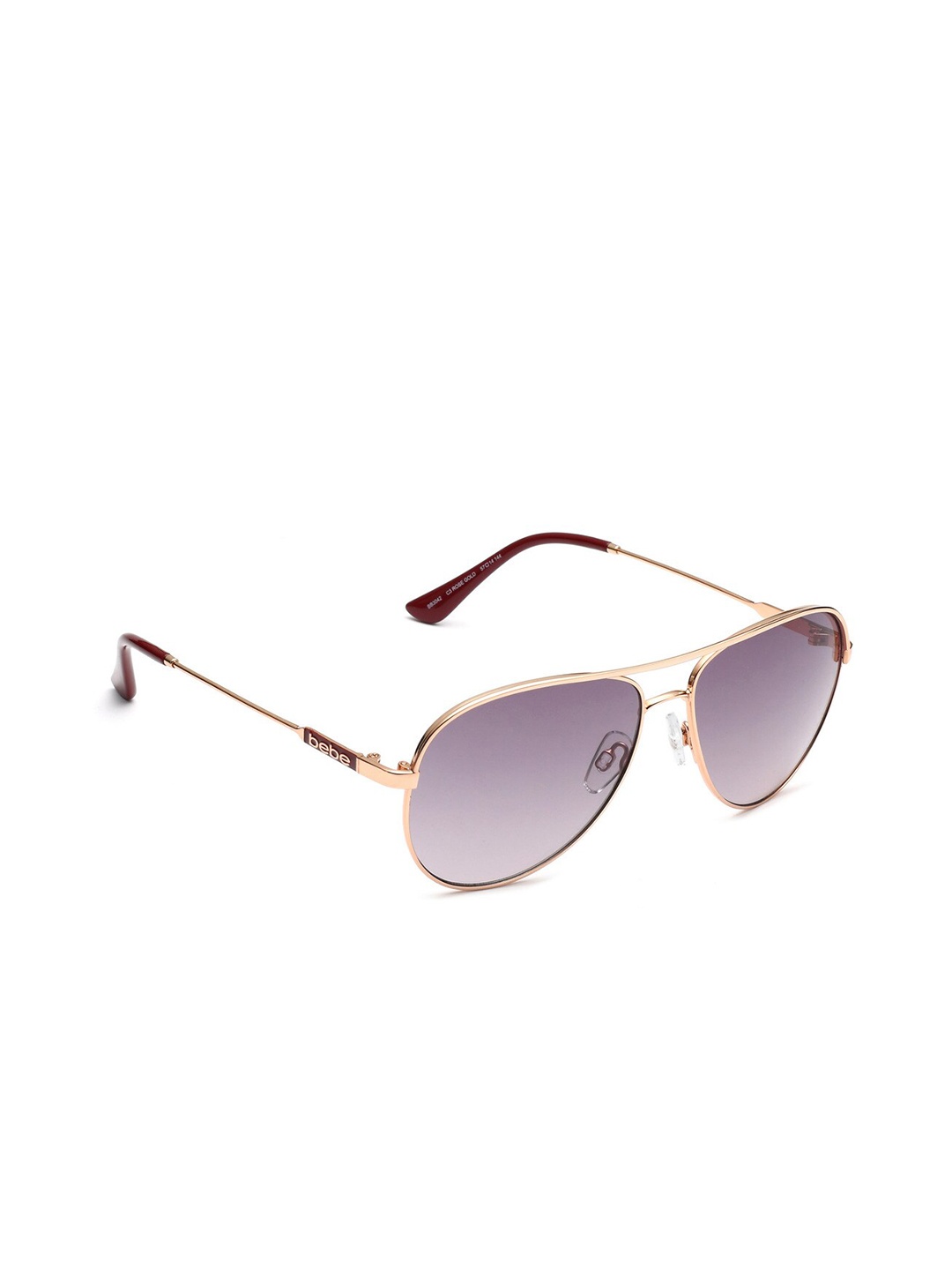 

bebe Women Aviator Sunglass with UV Protected Lens BEBE 3042 C3 S, Grey