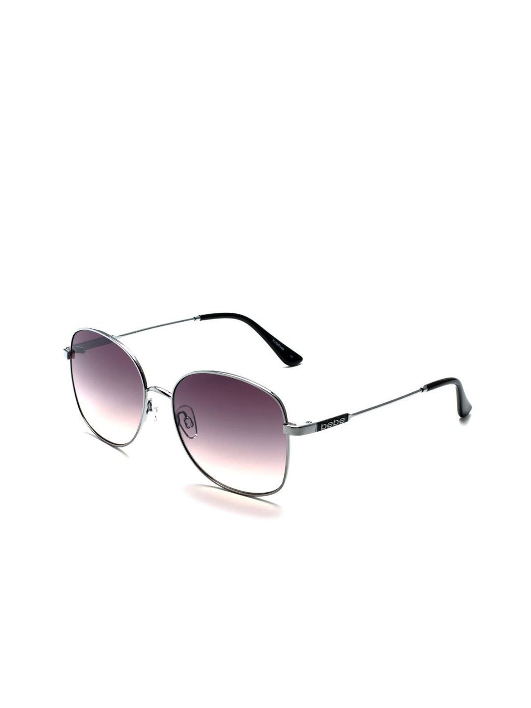 

bebe Women Rectangle Sunglasses with UV Protected Lens, Grey