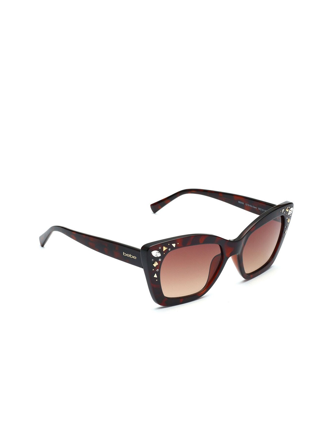 

bebe Women Cateye Sunglasses with UV Protected Lens 3039, Brown