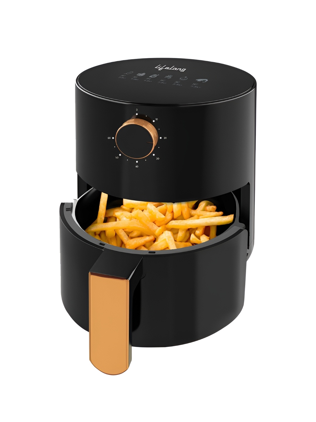 Lifelong Black Air Fryer With Timer Control 800W