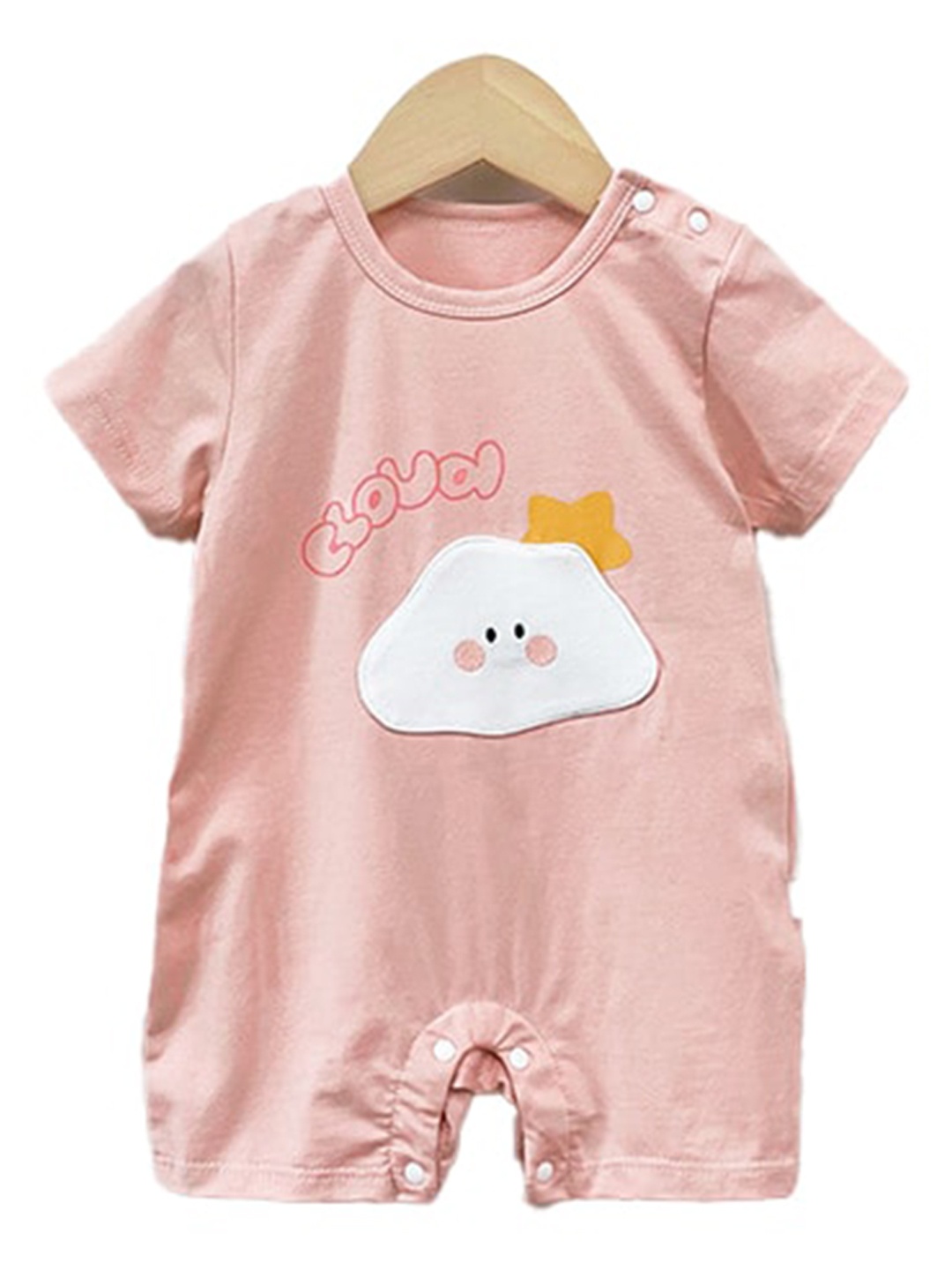

StyleCast x Revolte Infant Girls Printed Cotton Rompers, Pink