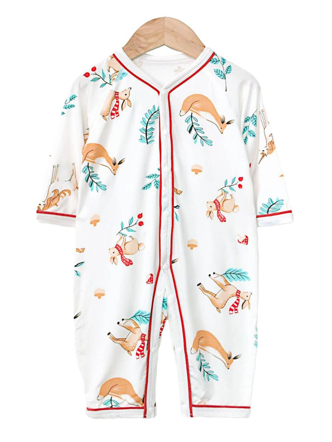 

StyleCast x Revolte Infants Printed V-Neck Rompers, White