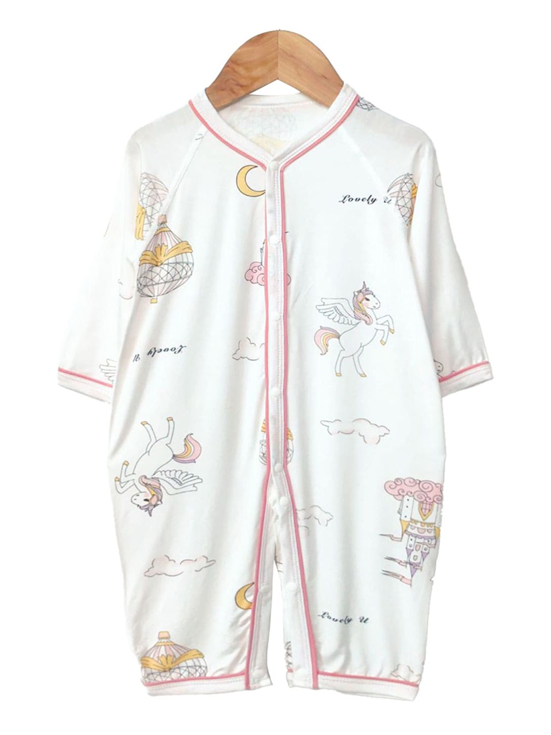 

StyleCast x Revolte Infants Printed Rompers, White