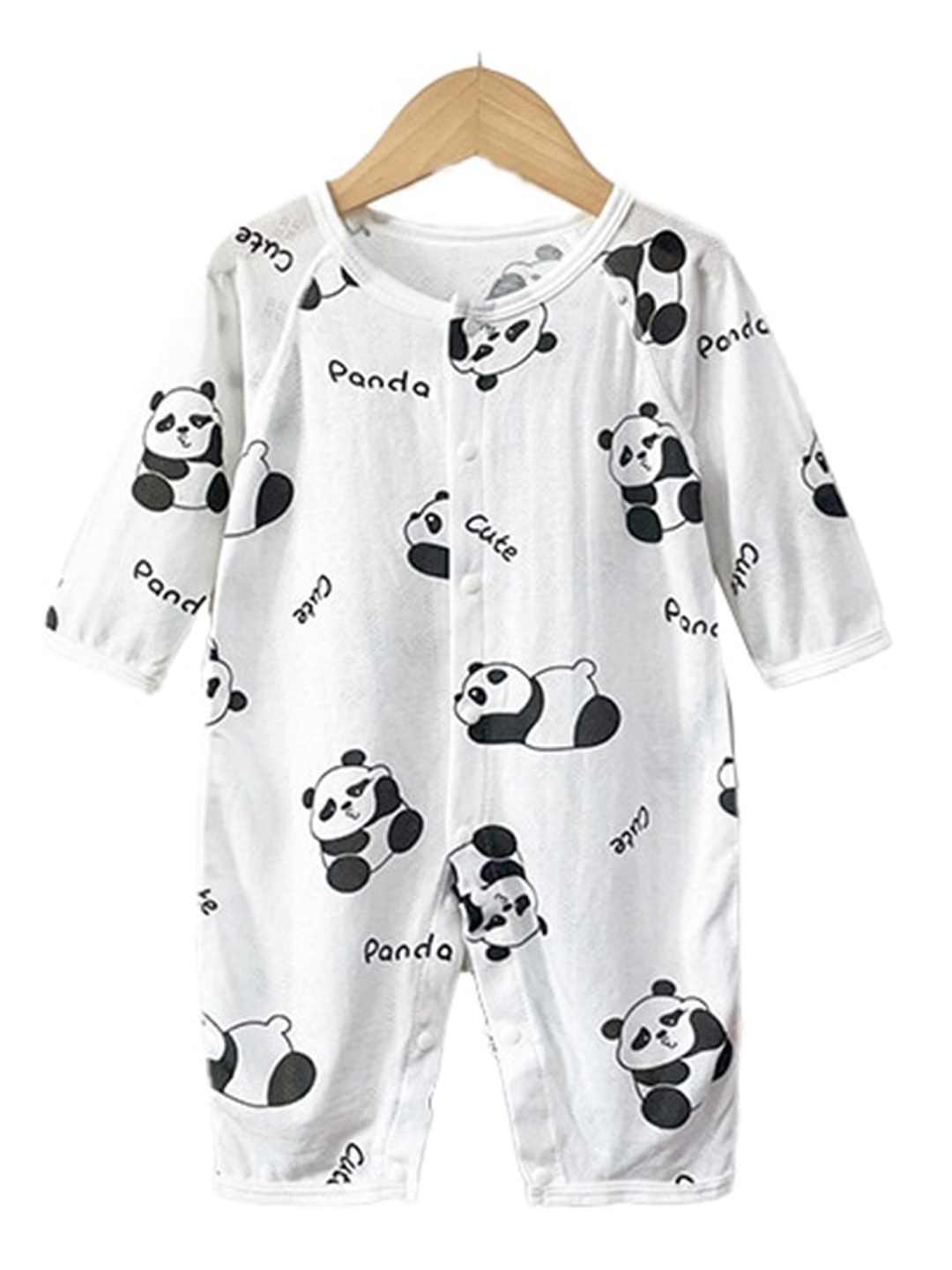 

StyleCast x Revolte Boys Graphic Printed Round Neck Cotton Rompers, White