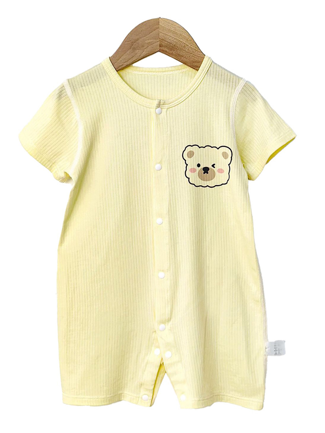 

StyleCast x Revolte Boys Graphic Printed Round Neck Romper, Yellow