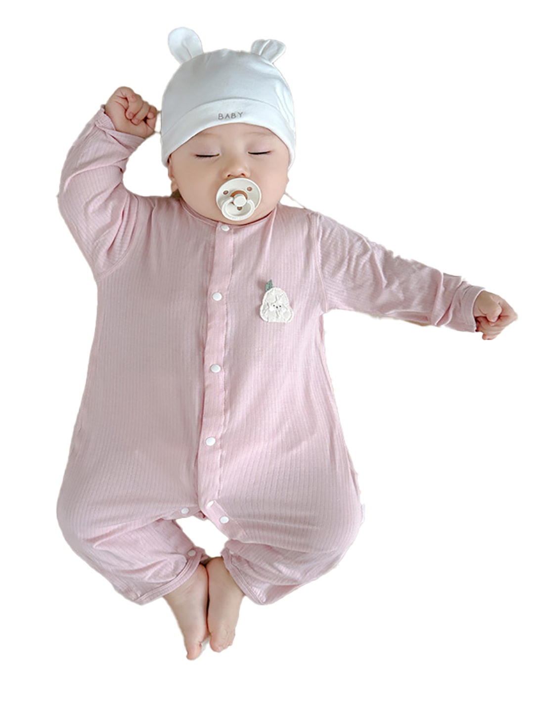 

StyleCast x Revolte Infant Girls Round Neck Romper, Pink