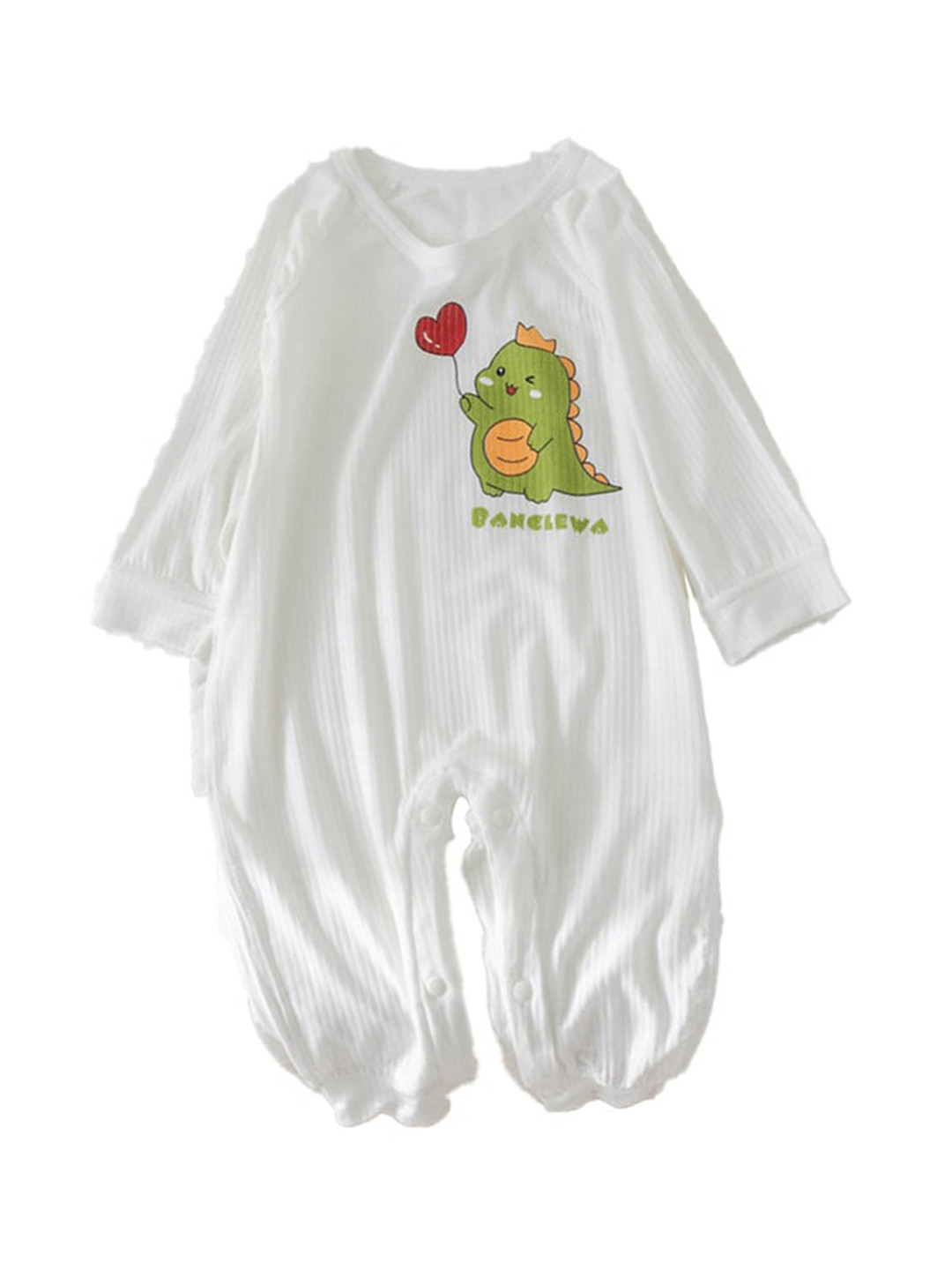 

StyleCast x Revolte Boys Graphic Printed Round Neck Cotton Rompers, White