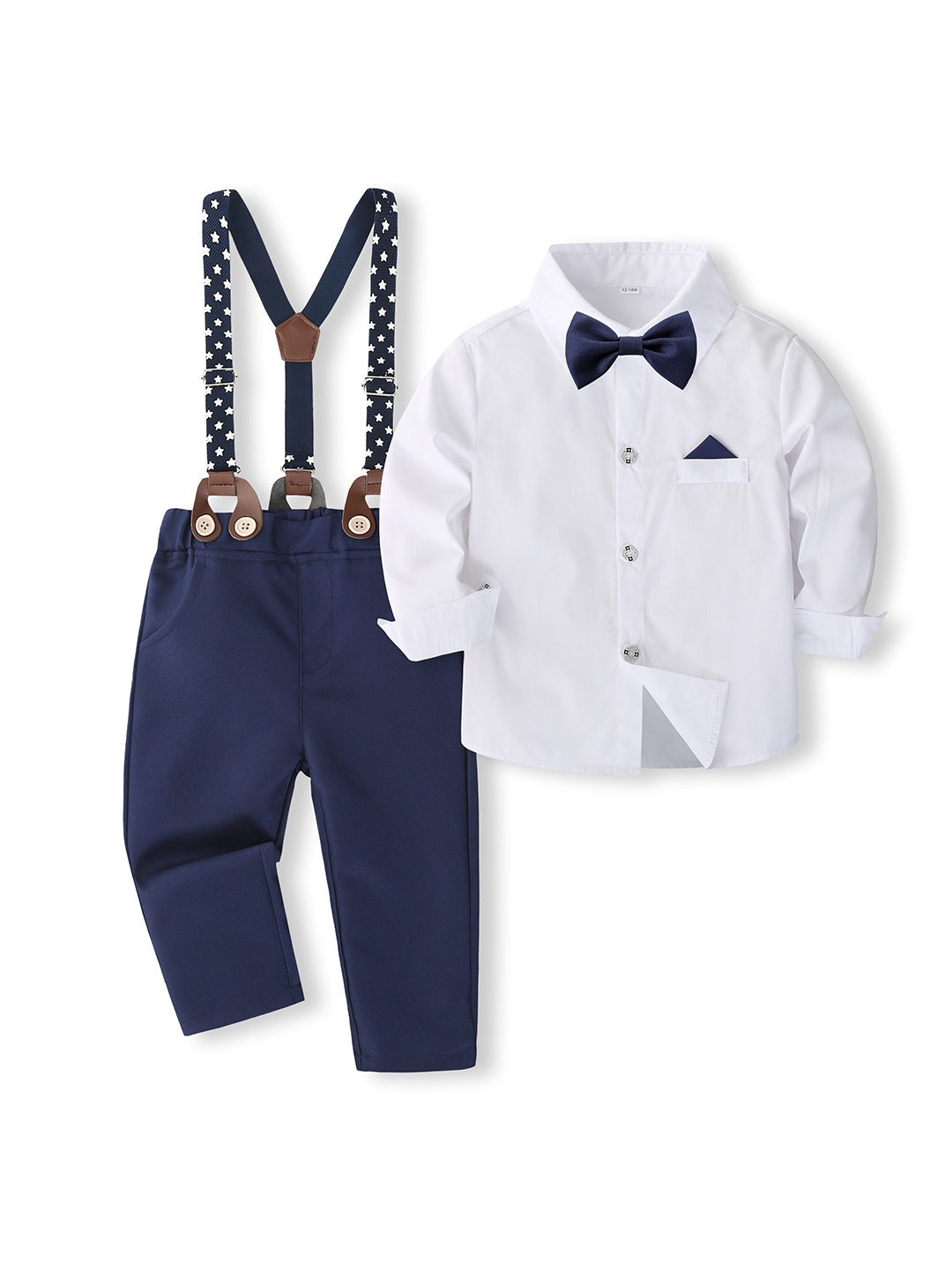 

StyleCast x Revolte Boys White & Blue Shirt with Trousers