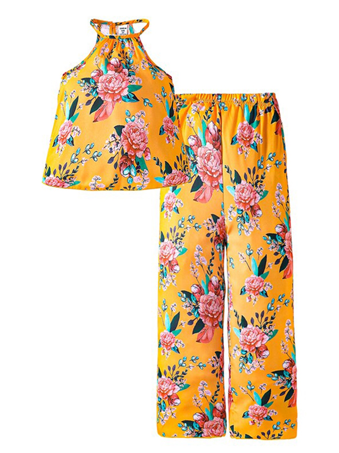 

StyleCast x Revolte Girls Printed Top with Palazzo, Yellow