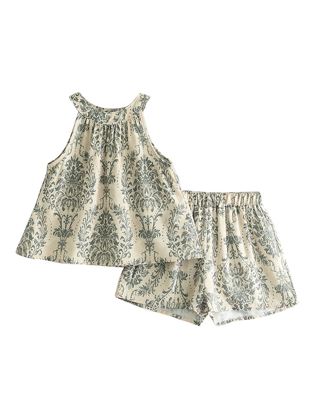 

StyleCast x Revolte Girls Printed Top with Shorts, Green