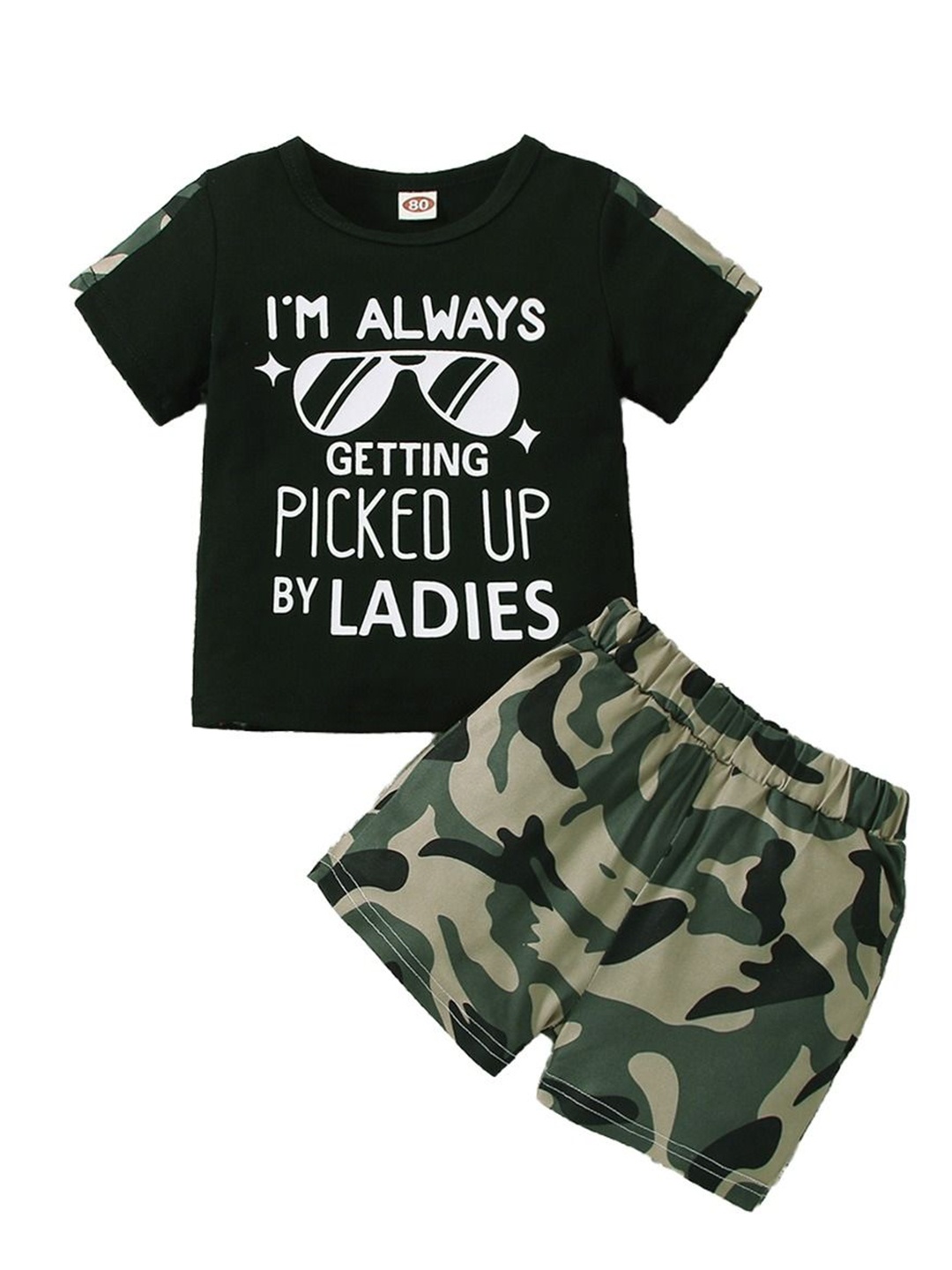 

StyleCast x Revolte Boys Printed Top with Shorts, Black