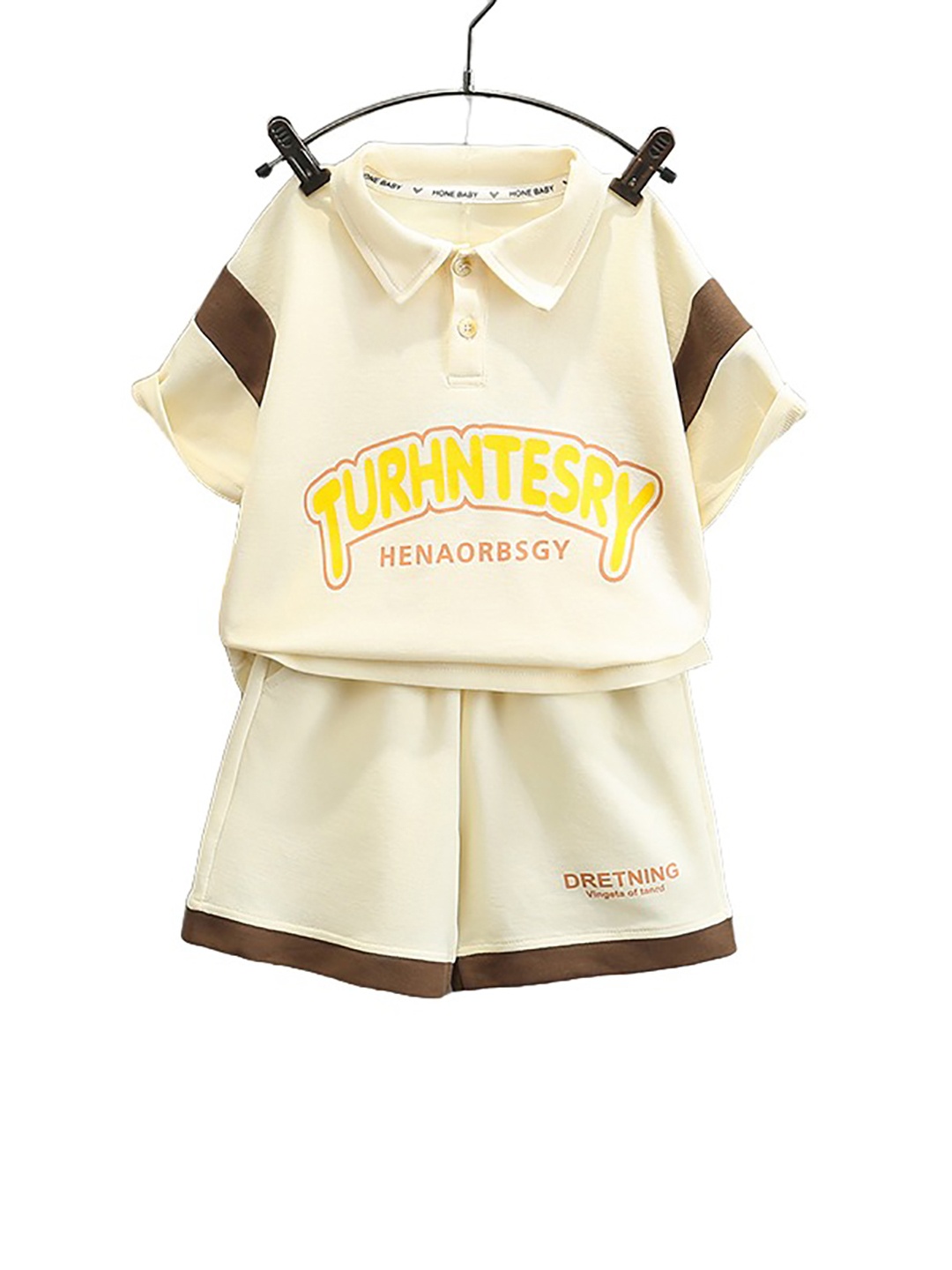 

StyleCast x Revolte Boys Printed T-shirt with Shorts, Beige