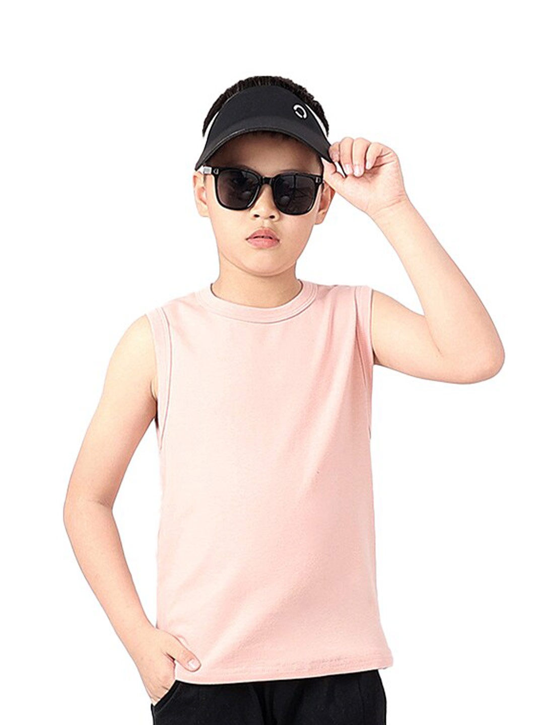 

StyleCast x Revolte Boys Regular Fit Round Neck Cotton T-shirt, Pink