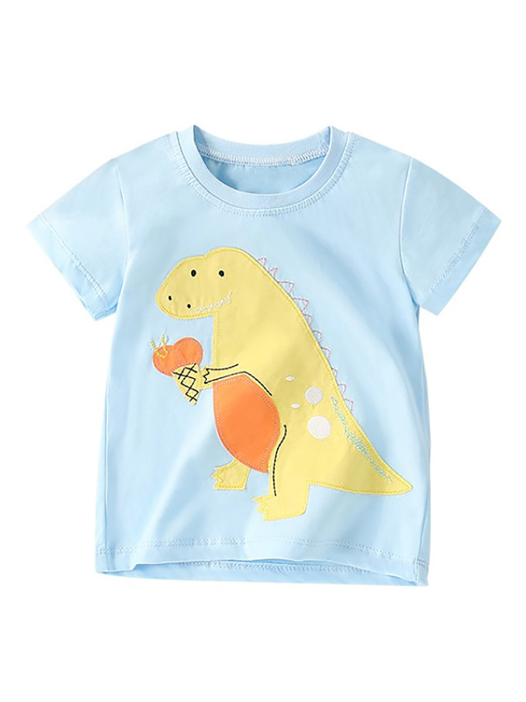 

StyleCast x Revolte Boys Printed Round Neck Short Sleeves Cotton T-shirt, Blue