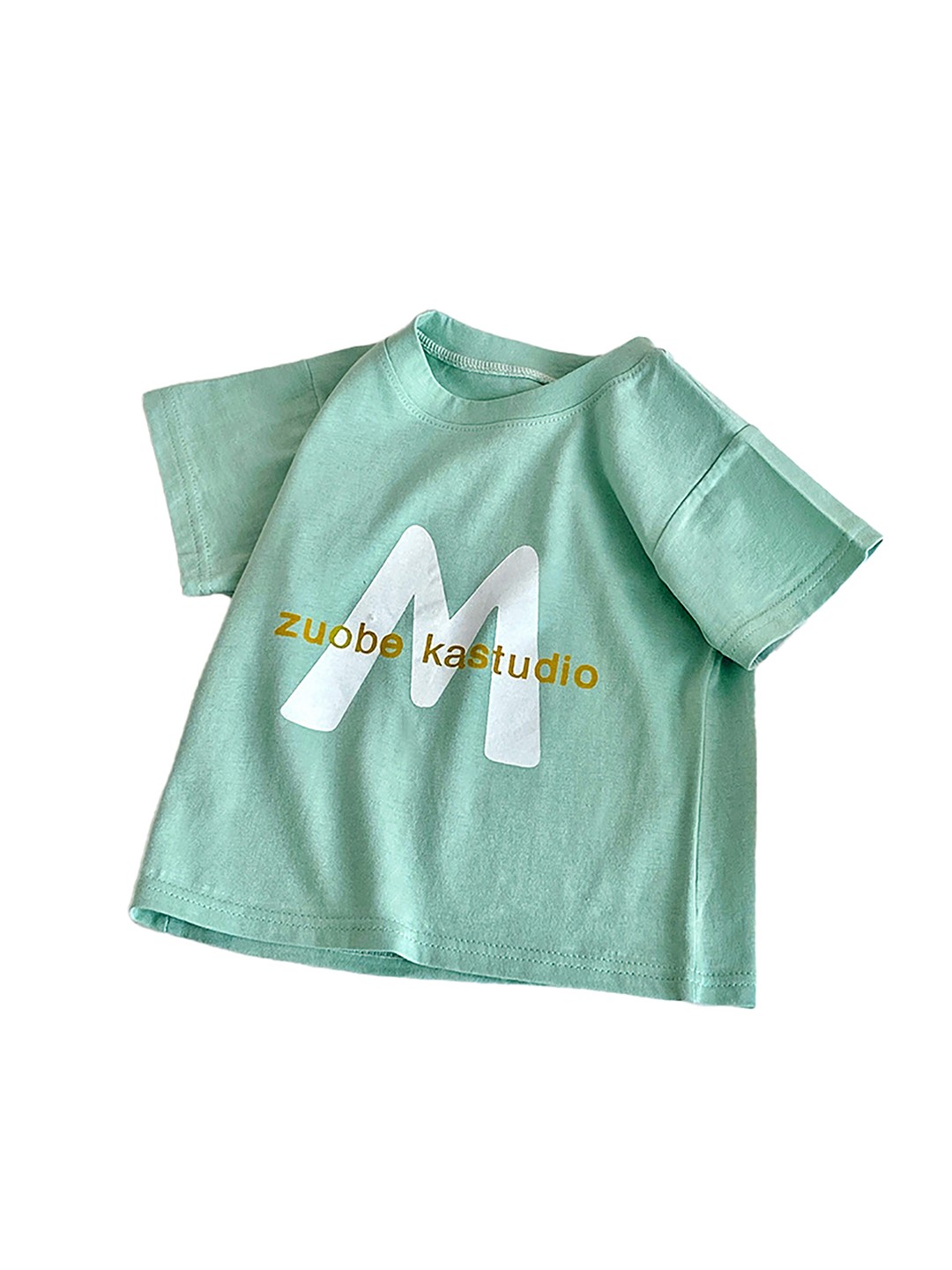 

StyleCast x Revolte Boys Typography Printed Round Neck Cotton Casual T-shirt, Green