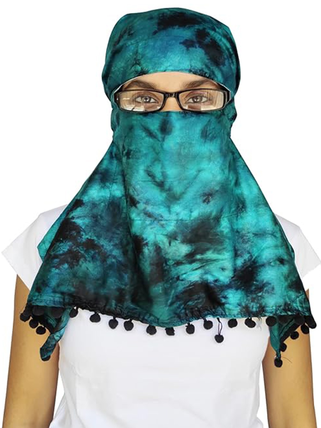 

SWITCHON Tie & Dye Lightweight & Breathable Scarf, Green