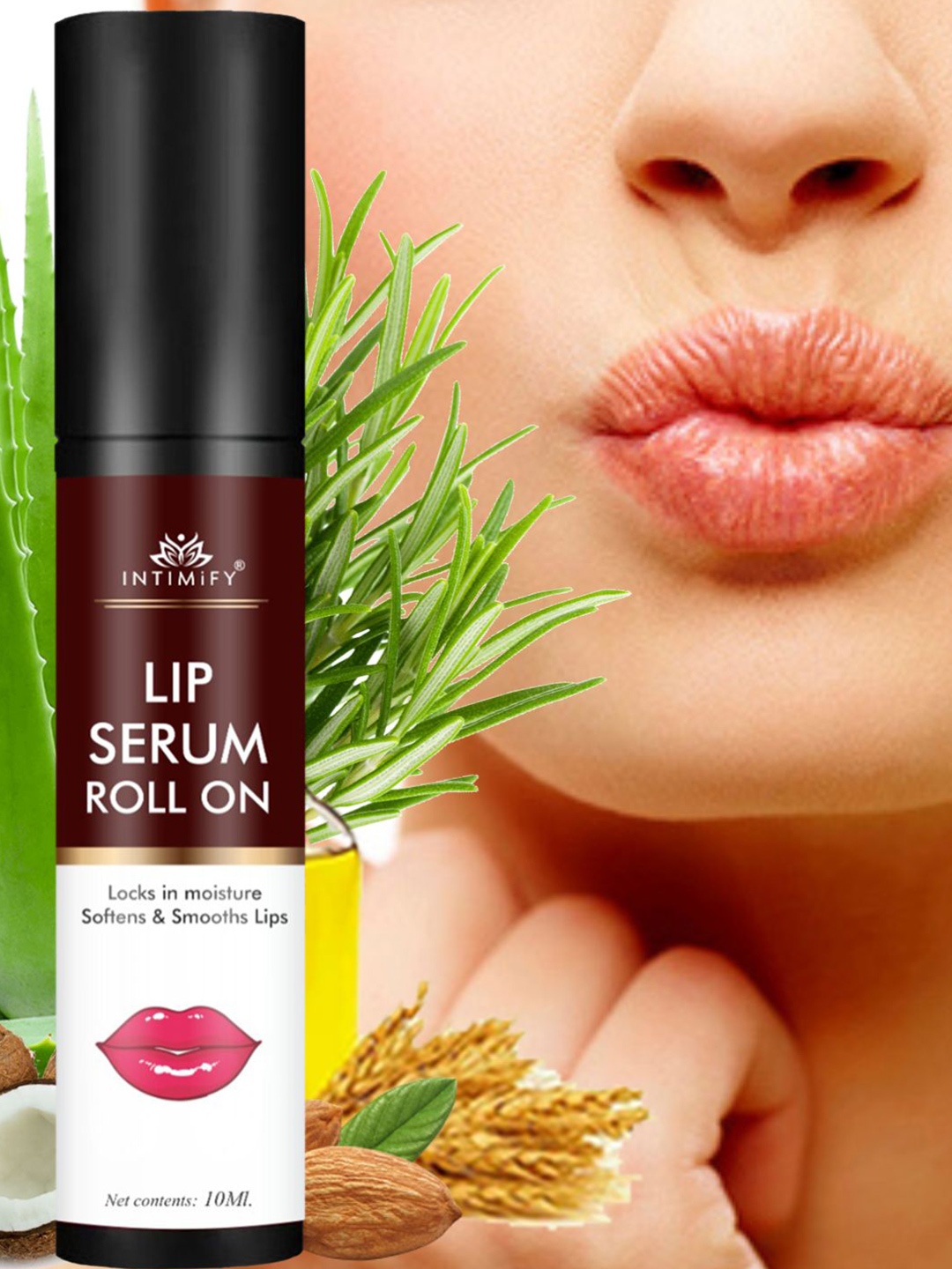 

INTIMIFY SPF15 Lip Serum Roll On with Vitamin E - 10 ml, Brown