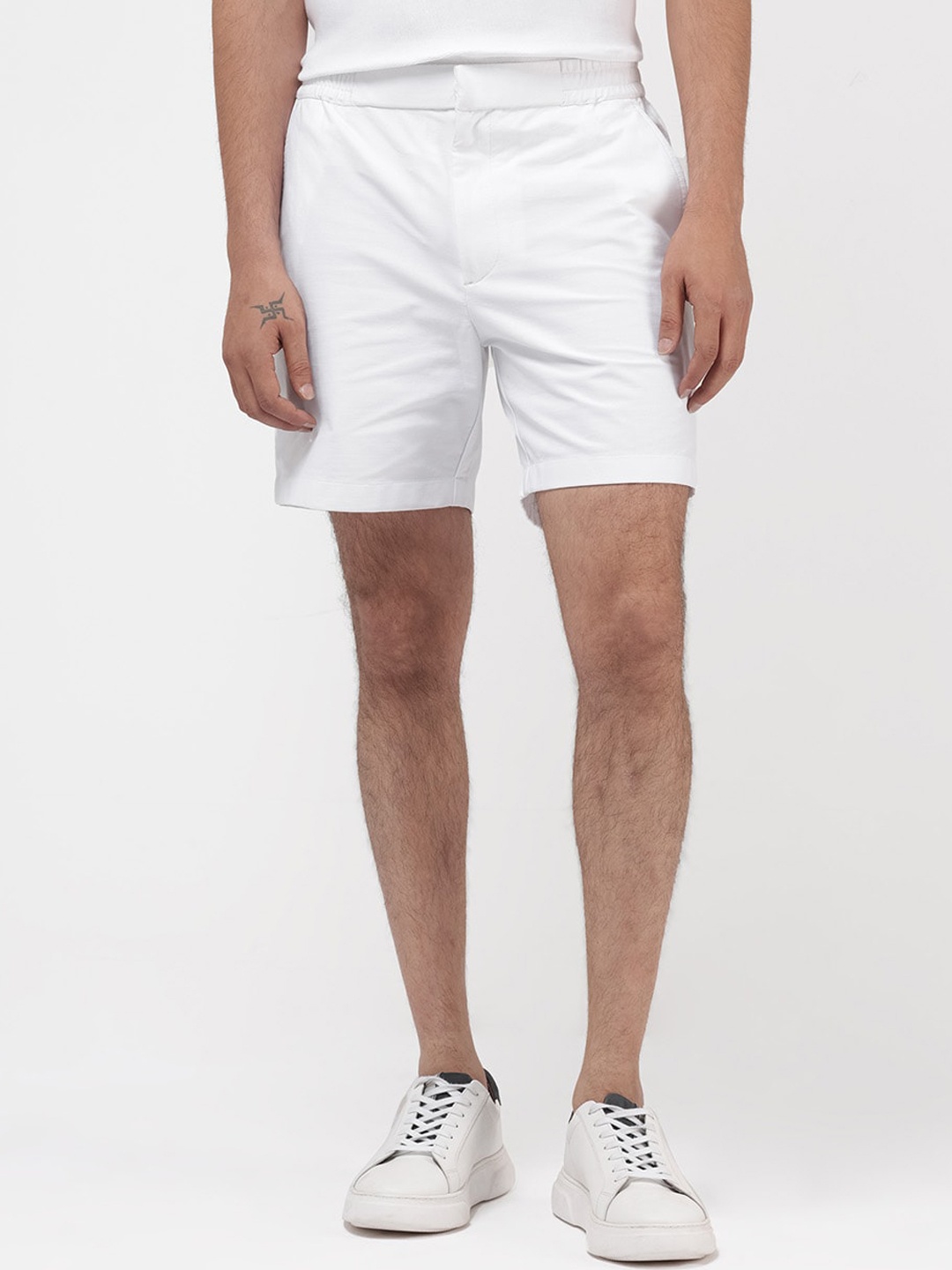 

RARE RABBIT Men Myka Relaxed Fit Shorts, White