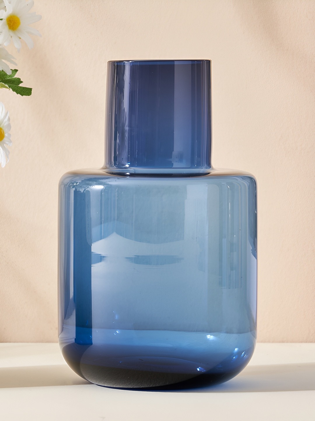 

Home Centre Eadric Blue Glass Flower Vase