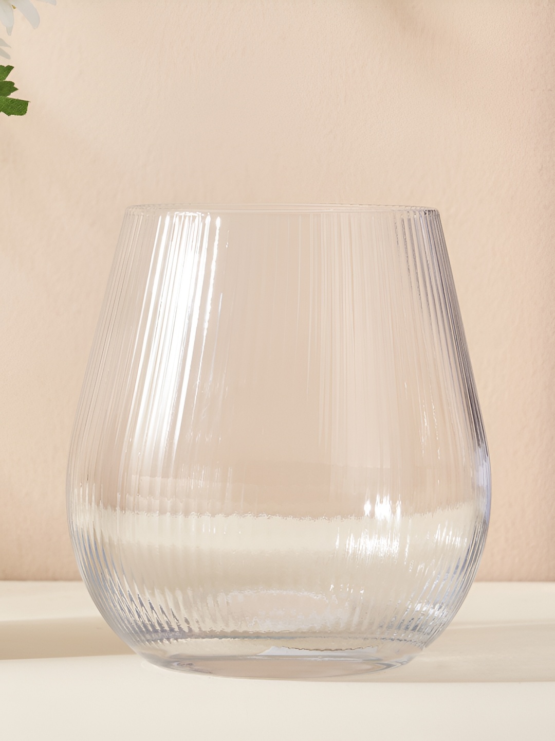 

Home Centre Eadric Transparent Ribbed Flower Vase