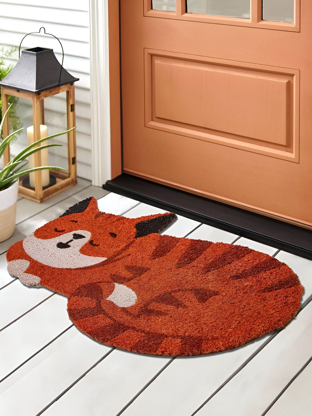 

Home Centre Brown & Grey Printed Anti-Skid Doormat