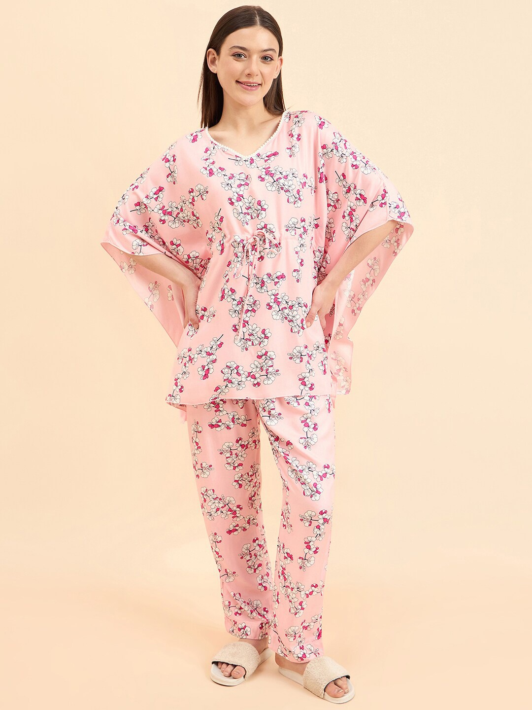 

Sweet Dreams Pink Printed Night suit