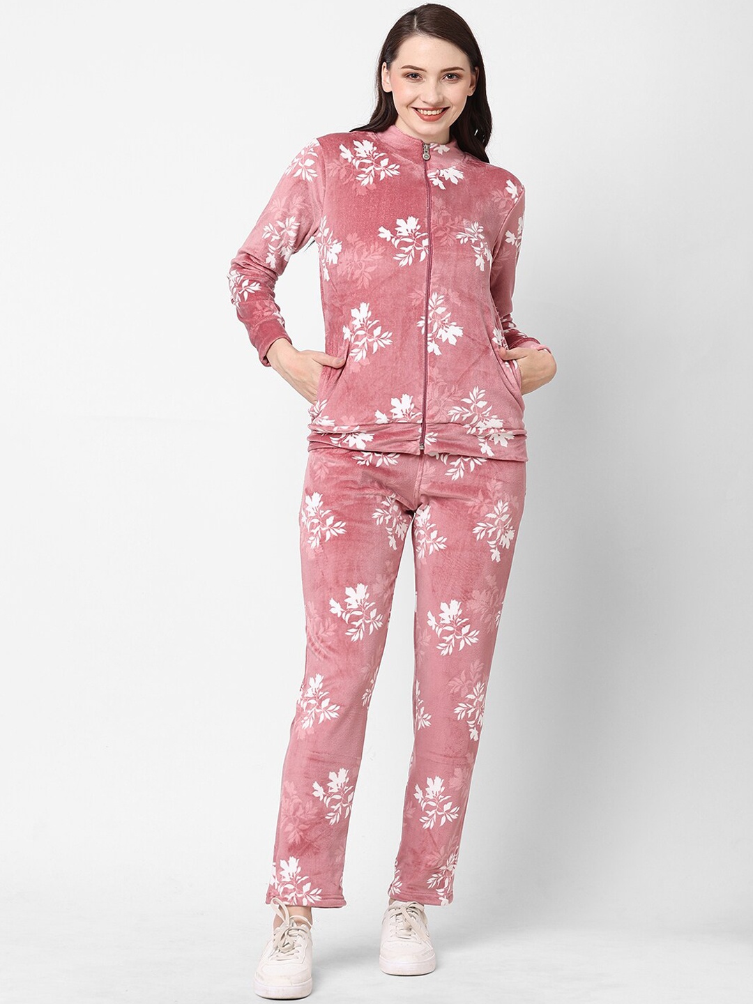 

Sweet Dreams Brown Printed Tracksuits