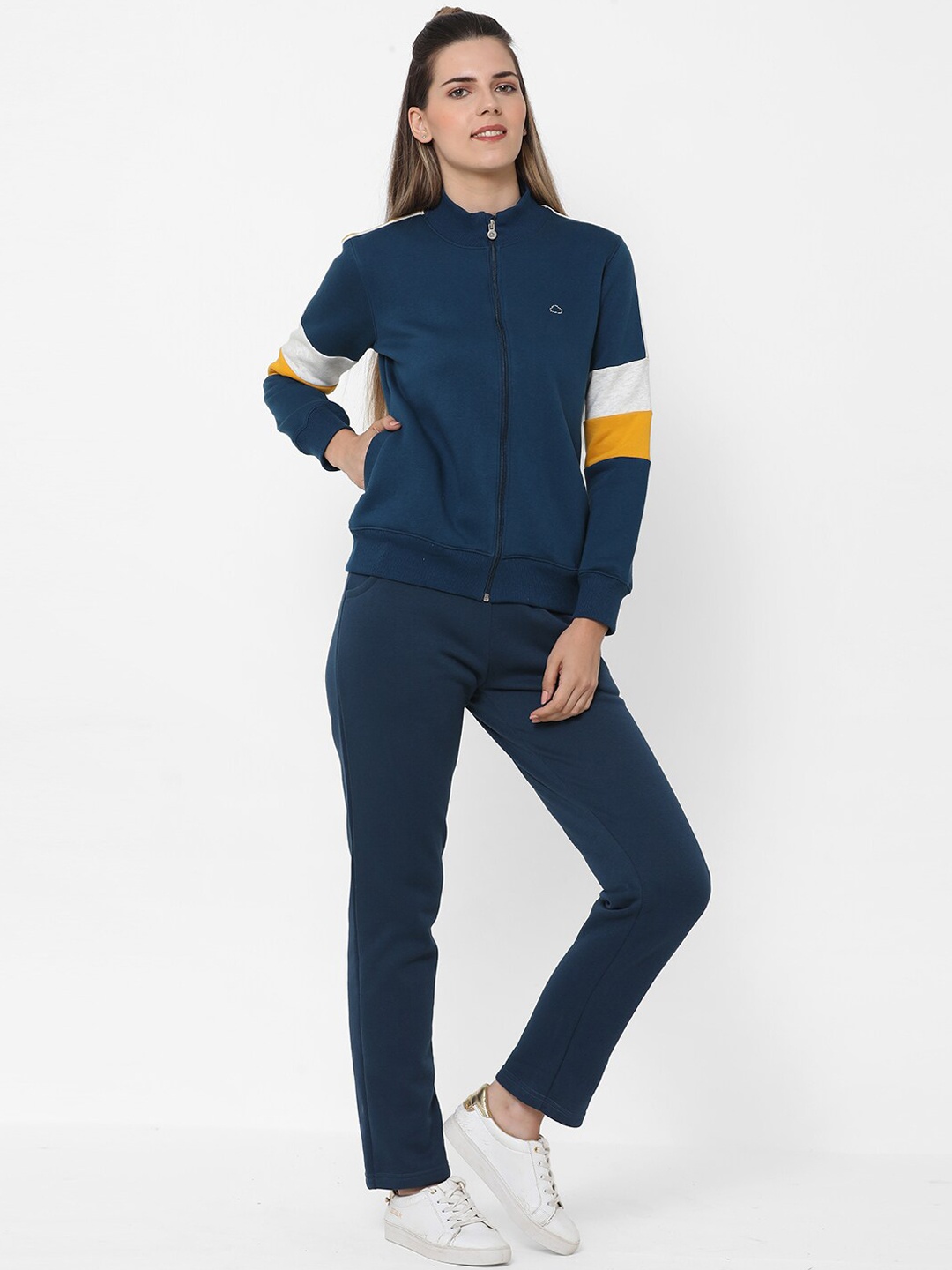 

Sweet Dreams Navy Blue Colourblocked Tracksuits