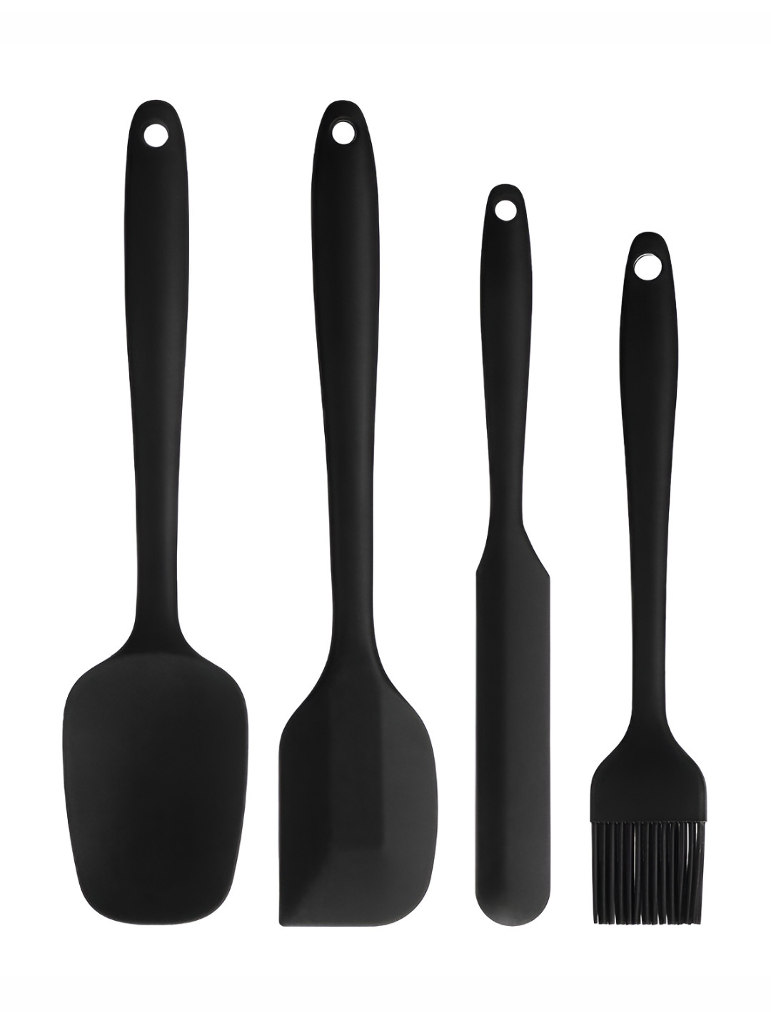 

P-Plus International Black 4 Pieces Silicone Spatulas