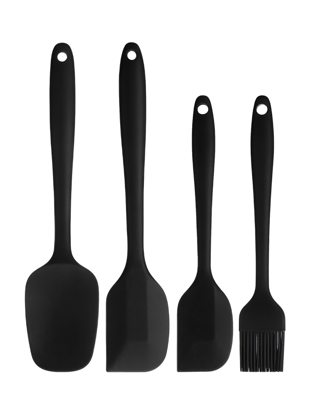 

P-Plus International Black 4Pcs Dishwasher Safe Spatulas Set