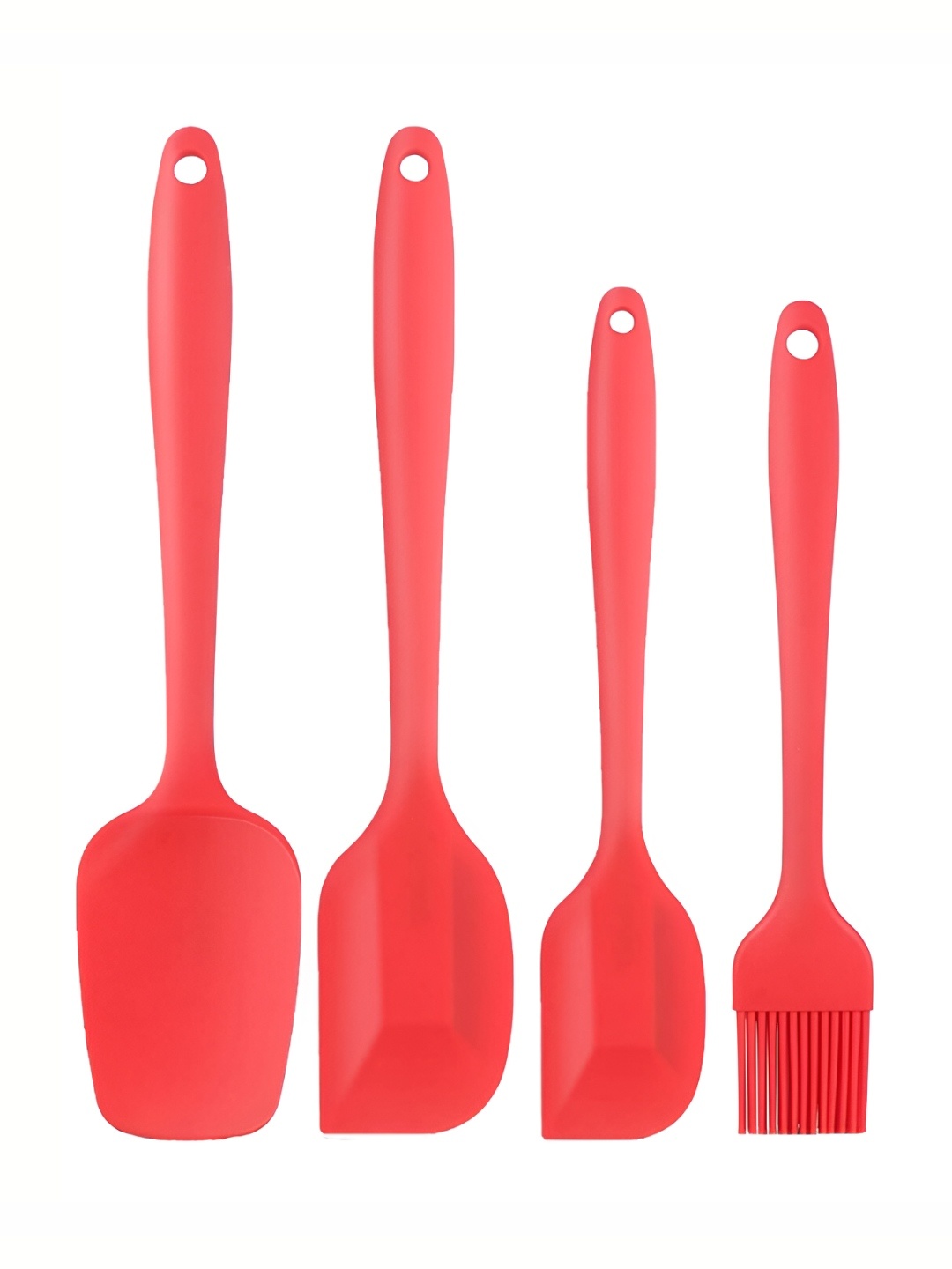 

P-Plus International Red 4 Pieces Silicon Scraper Spatula
