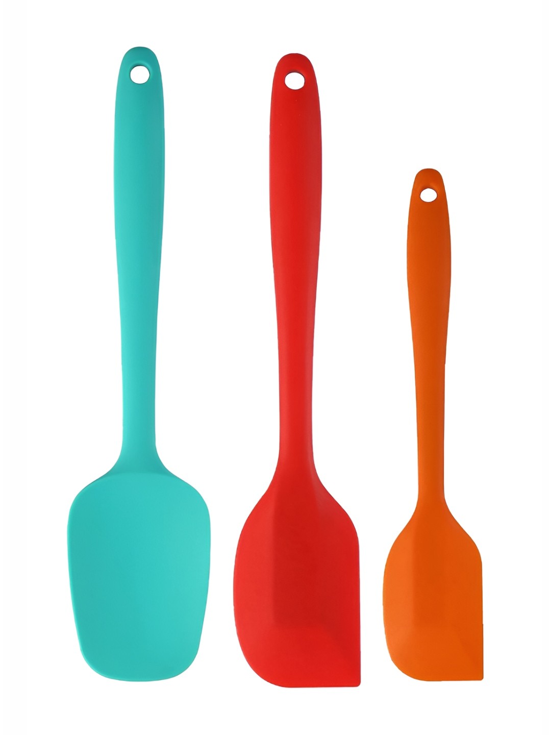 

P-Plus International Red & Grey 3 Pieces Silicone Non-Stick Spatulas, Multi
