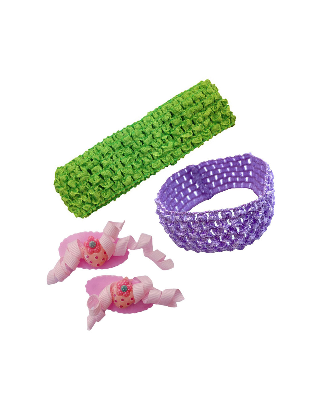 

BAESD Girls Set of 3 Lace Hair Accessory Set, Lime green