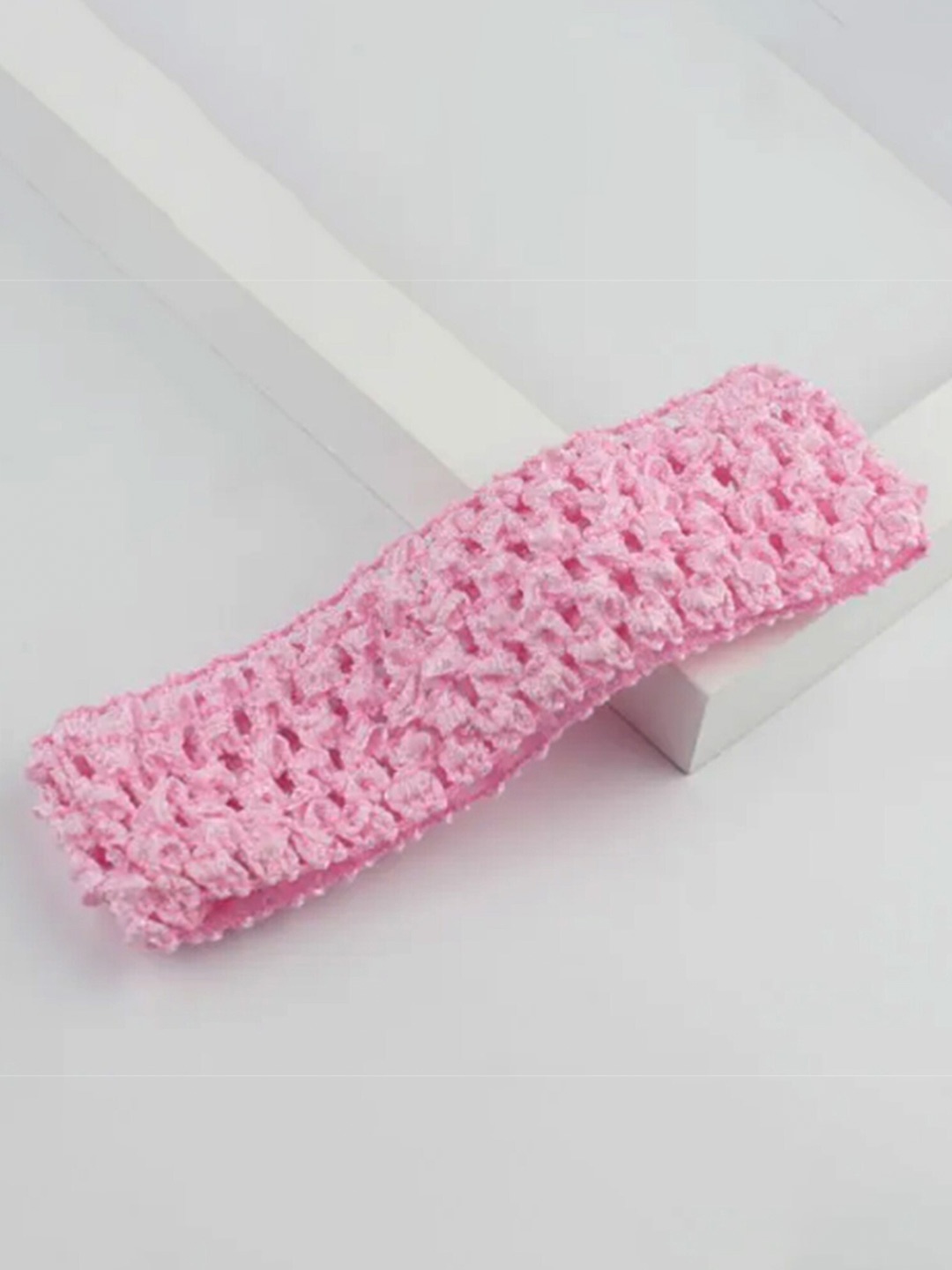 

BAESD Infant Girls Set of 4 Crochet Headbands & Hairclips, Pink