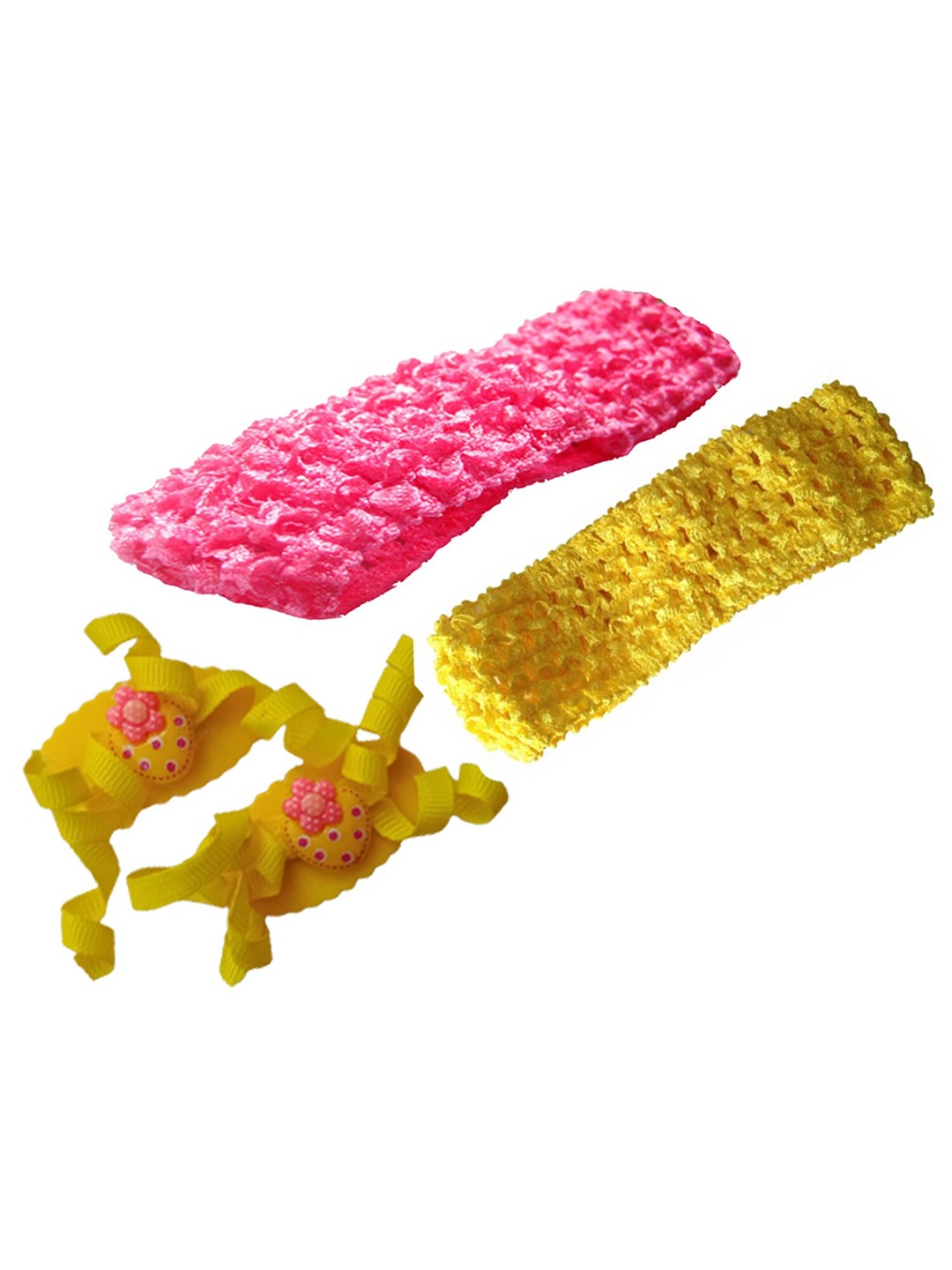 

BAESD Girls Set of 3 Lace Hair Accessory Set, Fuchsia