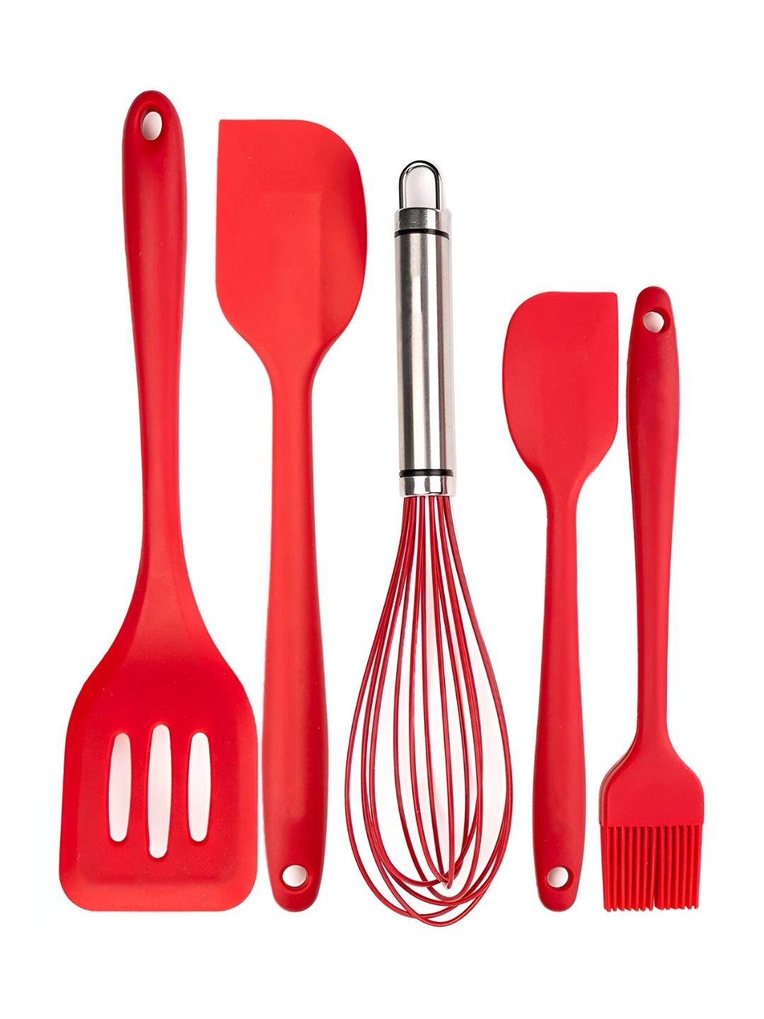 

P-Plus International Red 5 Pieces Silicone Spatulas