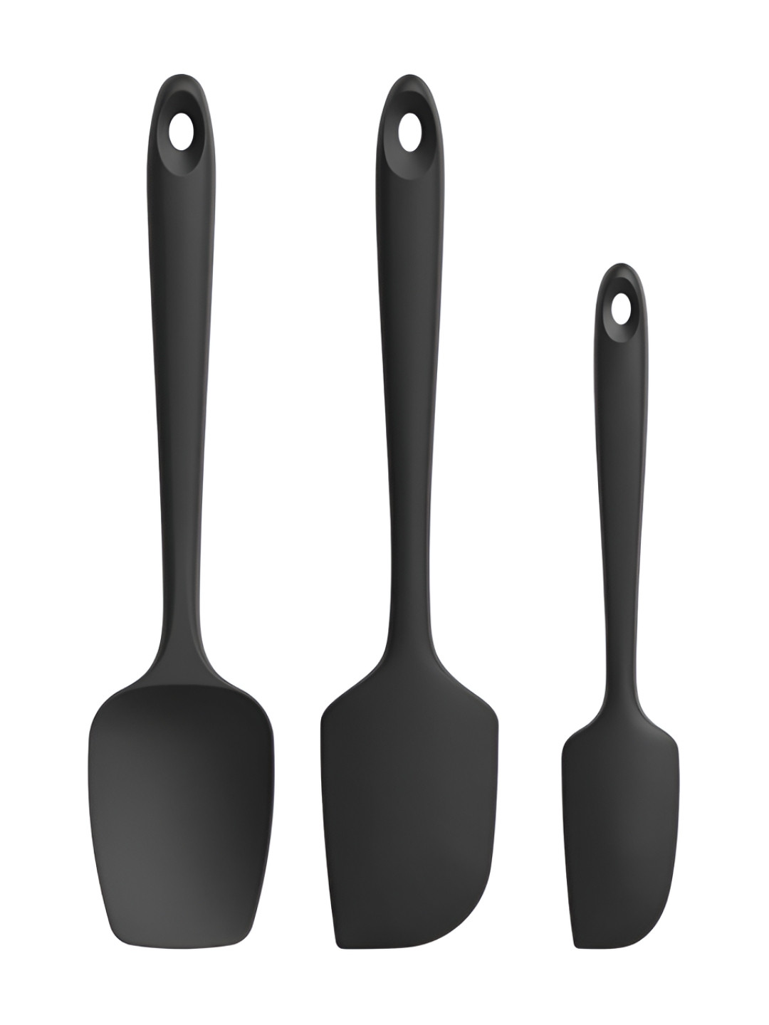 

P-Plus International Black 3 Pcs Silicon Scraper Spatula