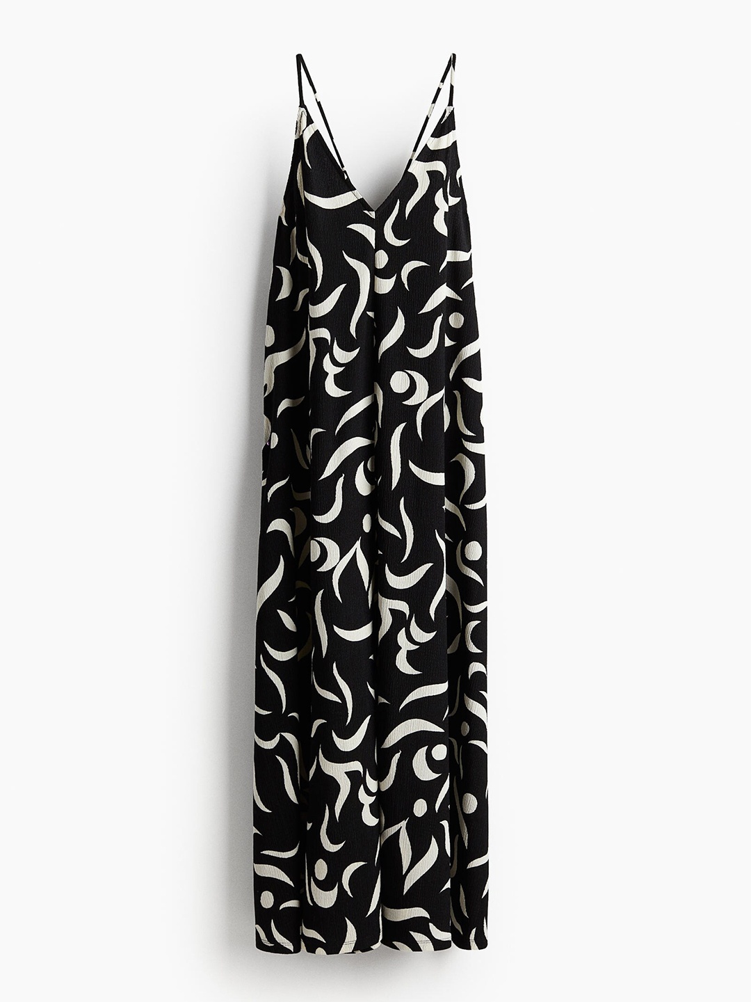 

H&M Women Textured Jersey Maxi Dress, Black
