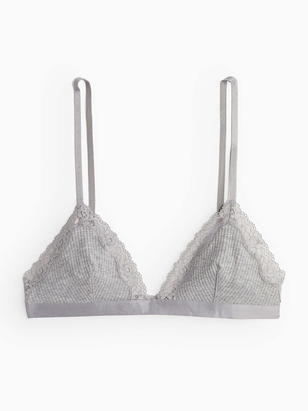 

H&M Women Non-Padded Cotton Soft Bra, Grey