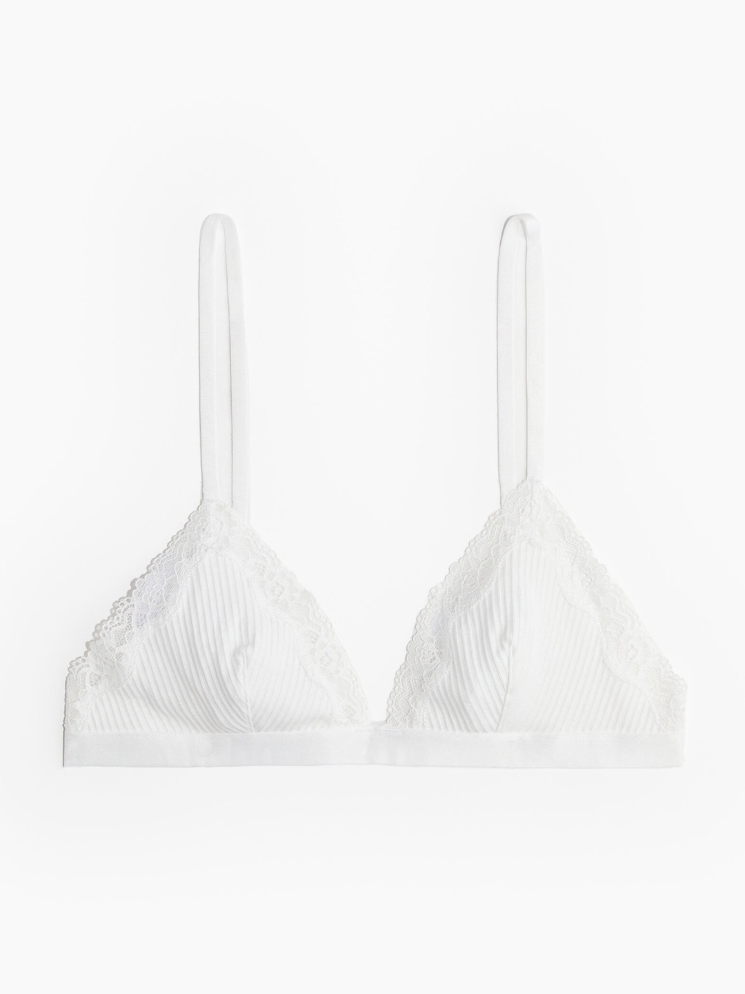 

H&M Women Non-Padded Cotton Soft Bra, White