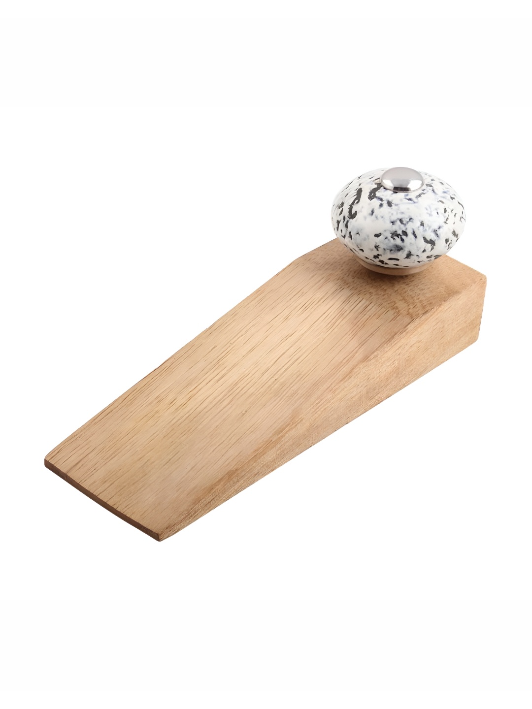 

Indianshelf White & Beige Etched Door Stopper