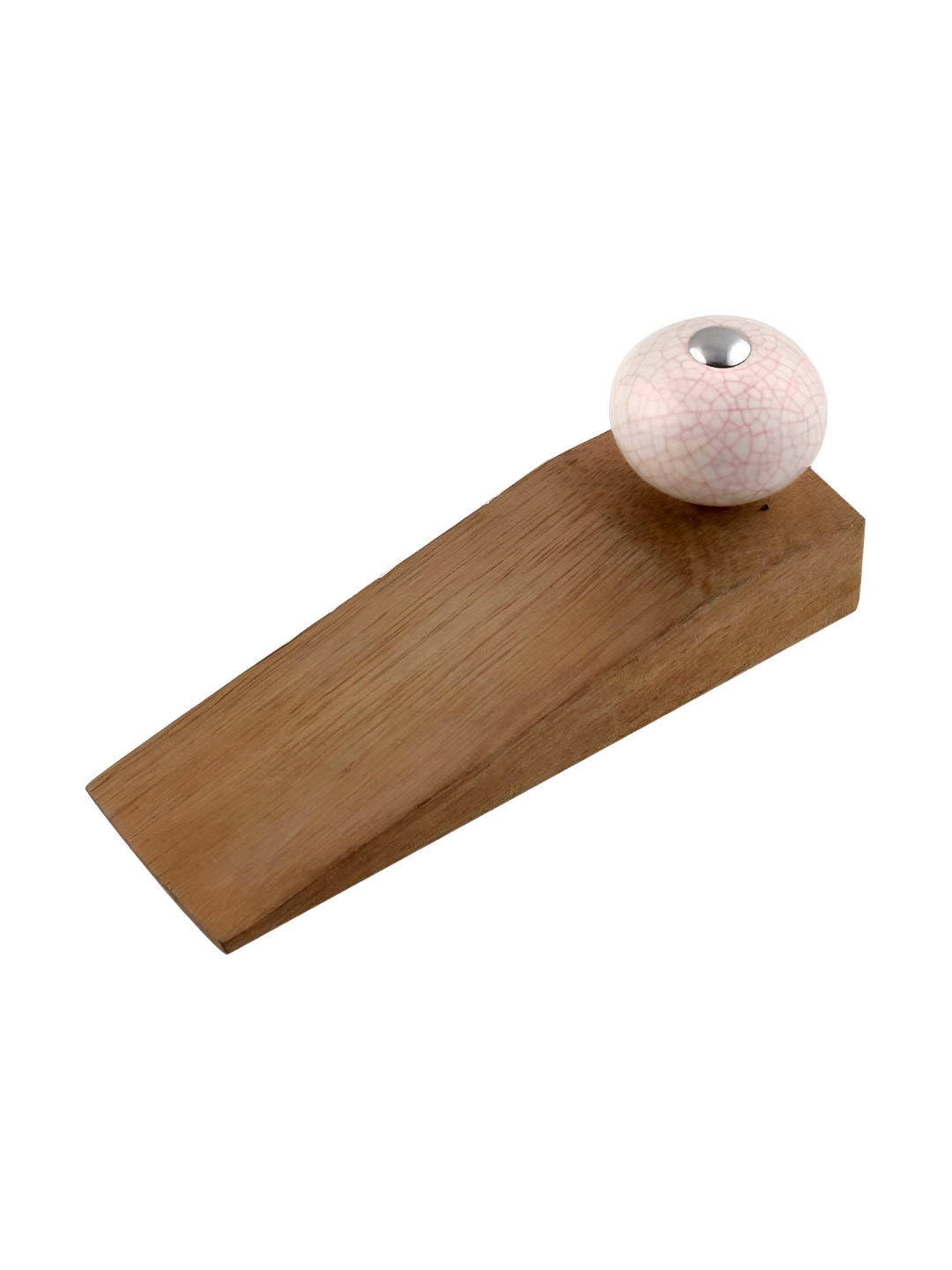 

Indianshelf Cream Coloured & Beige Crackle Door Stopper