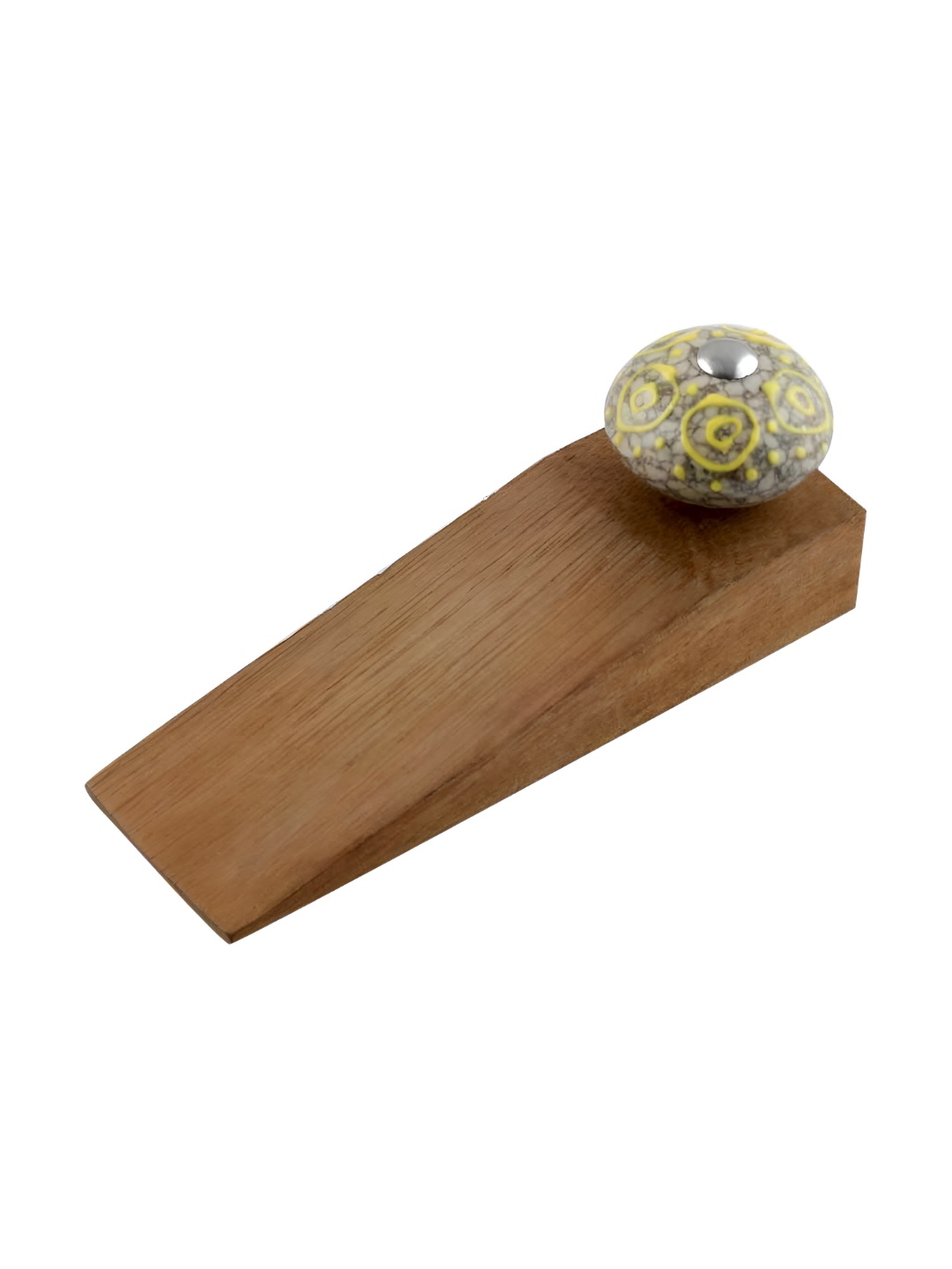 

Indianshelf Grey & Beige Crackle Circular Door Stopper