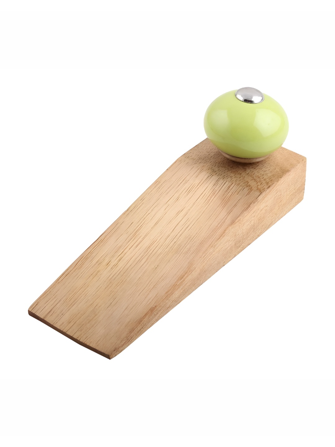 

Indianshelf Lime Green & Beige Round Door Stopper