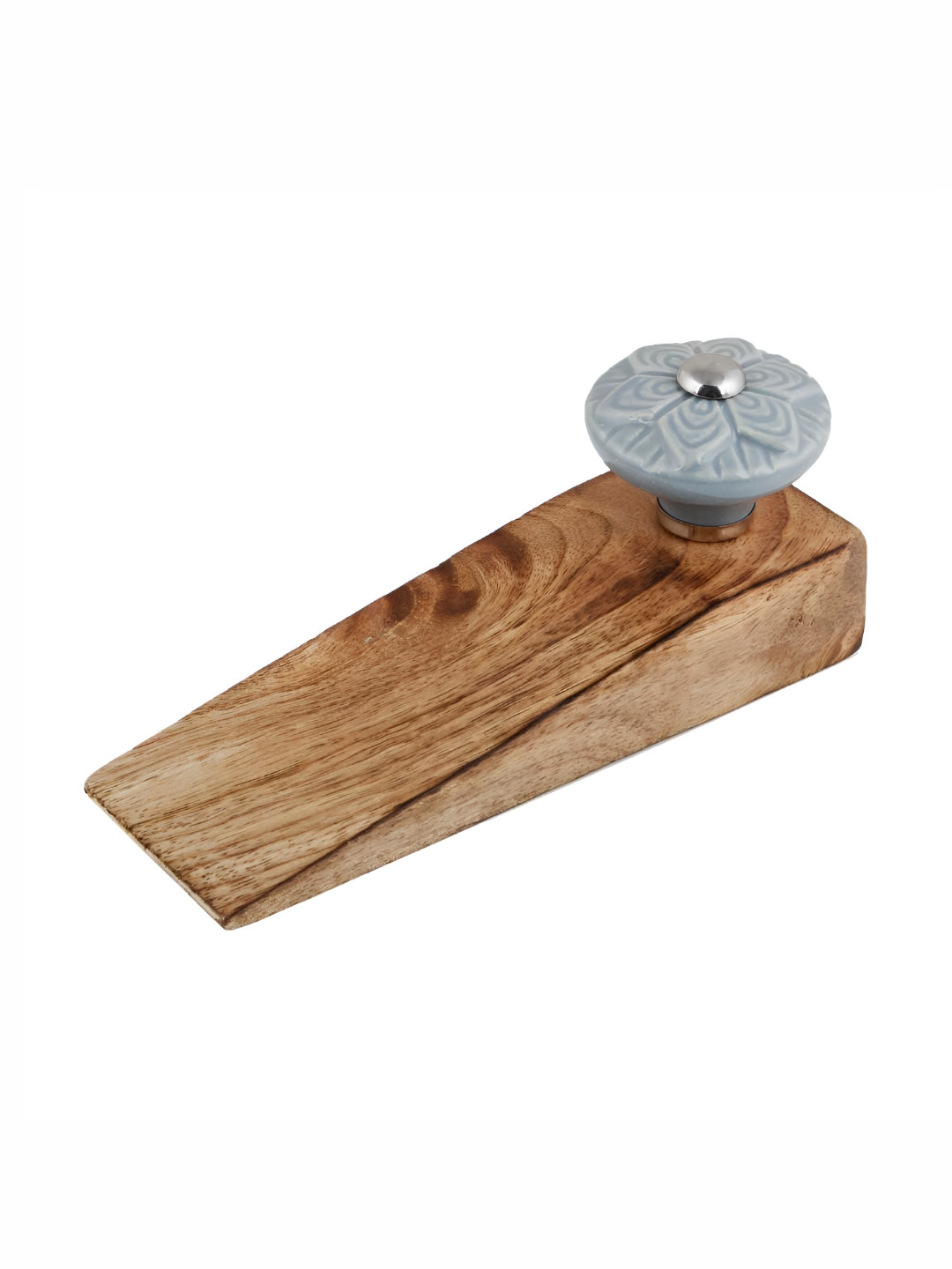 

Indianshelf Grey & Beige Wheel Flower Door Stopper